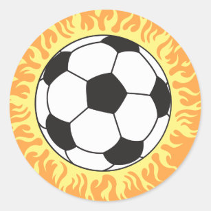 Adesivo bola de futebol lança design