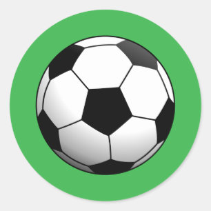 Adesivo Bola de Futebol no Verde