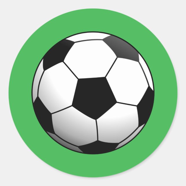 Adesivo Bola de Futebol no Verde (Frente)