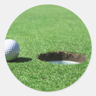 Adesivo Bola de golfe e furo