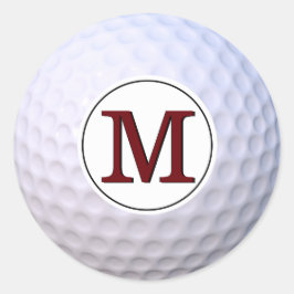Adesivo Bola de Golfe Monograma Personalizável