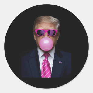 Adesivo Bola de Tremor Rosa Gum 2024 Votação Presidente Fu