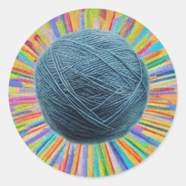 Adesivo Bola de Wool Sticker
