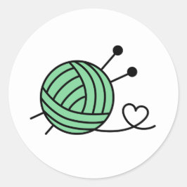 Adesivo Bola do Artesanato do Yarn de tricô - Cor personal