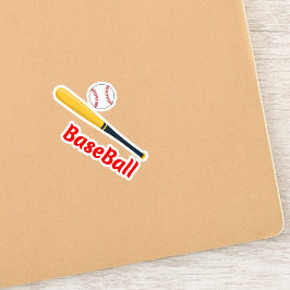 Adesivo Bola e Taco de Beisebol Legal