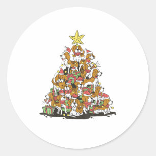 Adesivo Bola engraçada Árvore de Natal para amantes de bea
