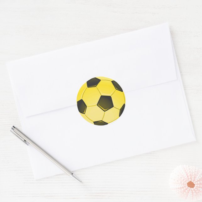 Adesivo Bola ou Futebol Americano Amarelo (Envelope)