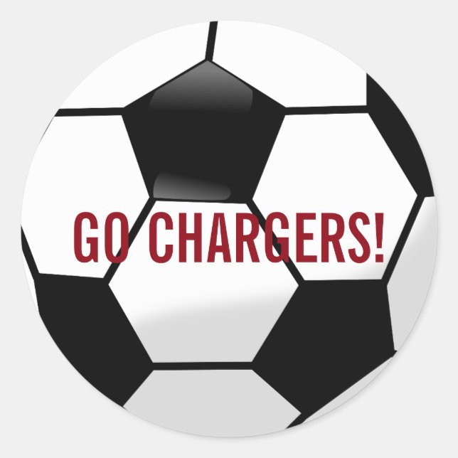 Adesivo Bola Personalizada de Futebol com Nome e Número da (Frente)