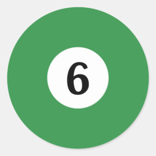 Adesivo Bola Verde Sólida Billiard 6