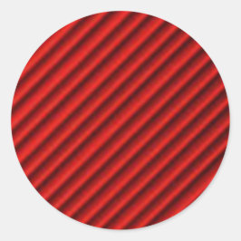 Adesivo Bola Vermelha com Abstrato de Linhas Pretas