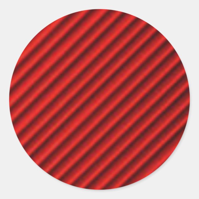 Adesivo Bola Vermelha com Abstrato de Linhas Pretas (Frente)