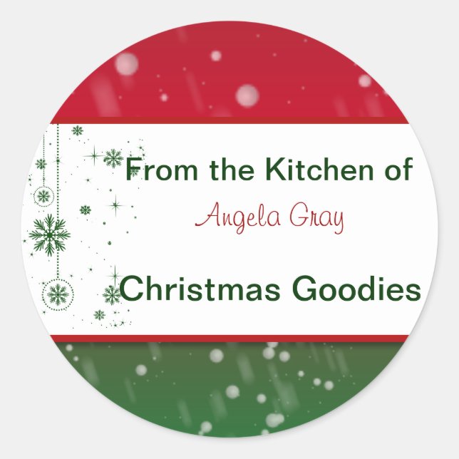 Adesivo Bolachas de Natal da cozinha (Frente)