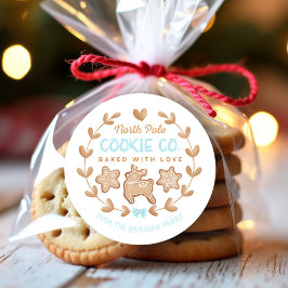 Adesivo Bolachas de Natal de Pão Azul Troca de Biscoitos d