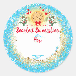 Adesivo Bolachas de Natal para panificação de férias para