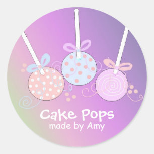 Adesivo Bolas de Bolo Pastel