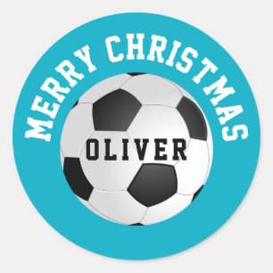 Adesivo Bolas de Futebol para Crianças Nome Natal