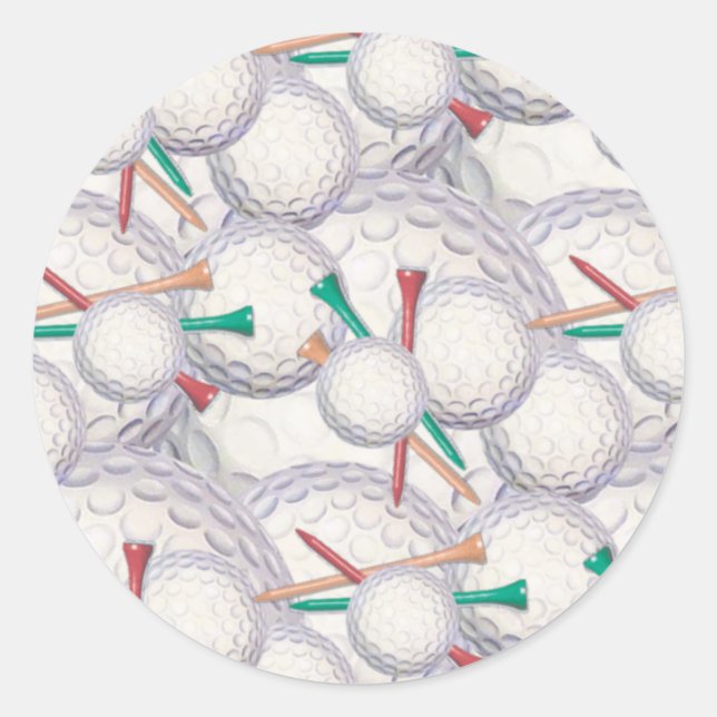 Adesivo Bolas de Golfe e Camisetas (Frente)