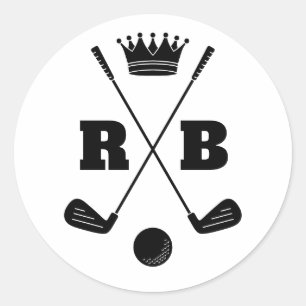 Adesivo Bolas de Golfe Personalizadas com Nome e Marca