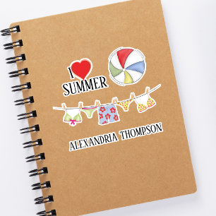 Adesivo Bolas de praia de suítes simples de verão de Na mo