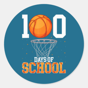 Adesivo Bolas Dia Escolar Dias do Jogador 100 100º Basquet