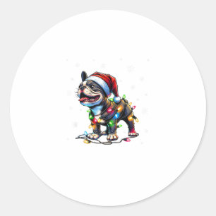 Adesivo Bolas Francesas Engraçadas Natal Santa Hat Lights