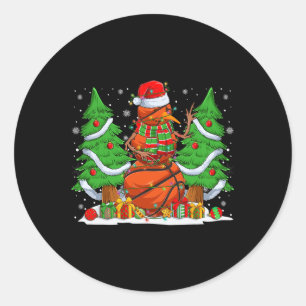 Adesivo Bolas Funerárias De Basquete Snowman Árvore De Nat