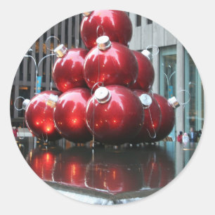 Adesivo Bolas vermelhas do Natal