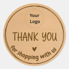Adesivo Bold Border Thank You Business Sticker