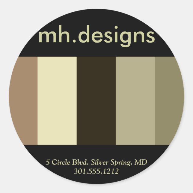 Adesivo Bold Designer Business Stickers (Frente)