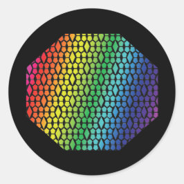 Adesivo Bold Rainbow e Black Honeycomb Diamond