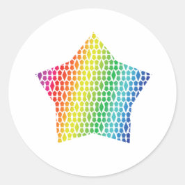 Adesivo Bold Rainbow Honeycomb e Diamond Pattern star