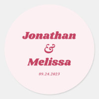 Bold Retro Chic Viva Magenta e Casamento Rosa