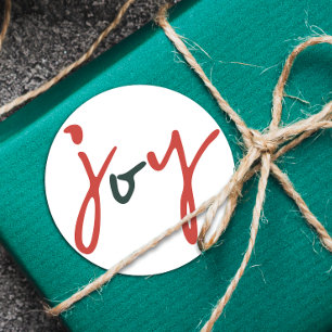 Adesivo Bold Simple Joy Red Green