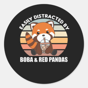 Adesivo Bolha Chá Vermelho Panda Chocolate Fora de Boba