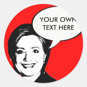 Adesivo Bolha da conversa de Hillary Clinton