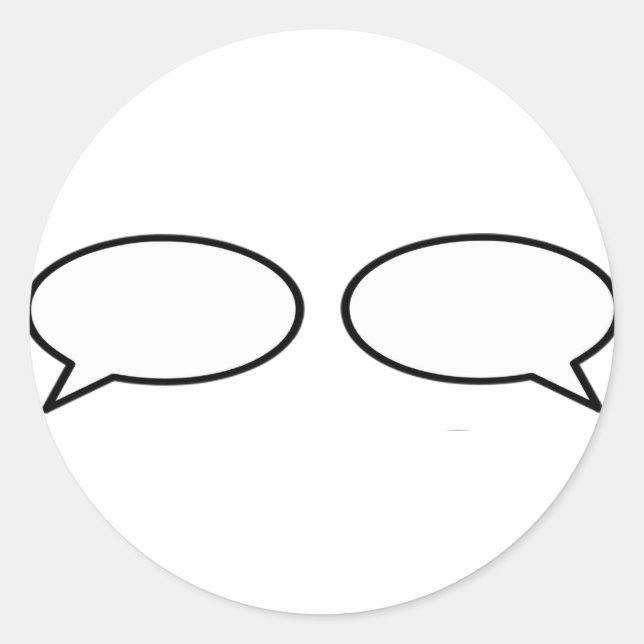 Adesivo Bolha da palavra da esquerda à direita os (Frente)