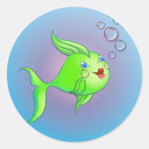 Adesivo BOLHA dos PEIXES por SHARON SHARPE