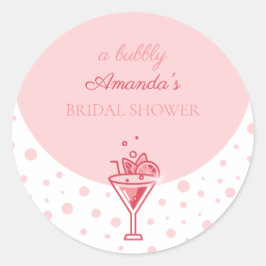 Adesivo Bolha em Rosa: Divertida Elegância Bonita Chá de N