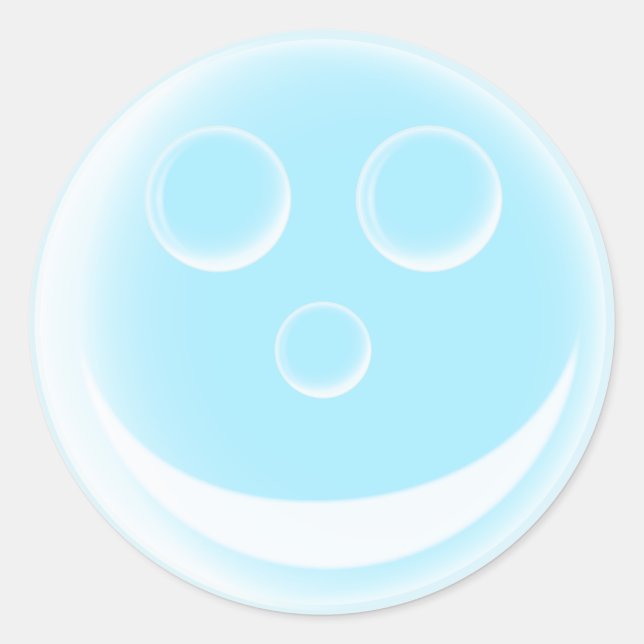 Adesivo Bolha sorridente (Frente)