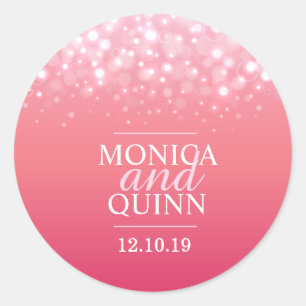 Adesivo Bolhas cor-de-rosa da faísca do champanhe que