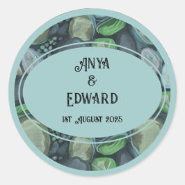 Adesivo Bolhas de água - Vinheta de casamento