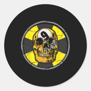 Adesivo Bolhas De Crânio Billiard 9 Ll Player Cue S