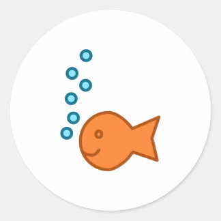 Adesivo Bolhas de Peixe Goldfish