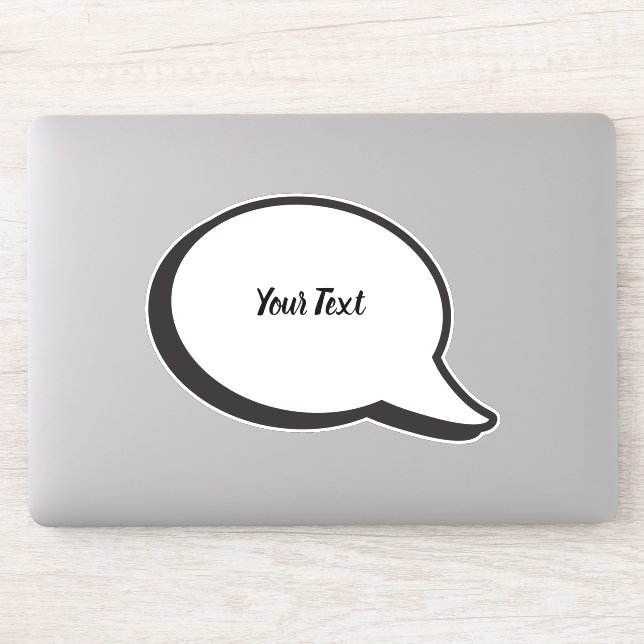 Adesivo Bolhas de Pensamento Coloridas e Bolhas de Discurs (Computador)