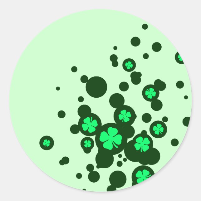 Adesivo bolhas de shamrock (Frente)