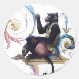Adesivo Bolhas de sopro do macaco