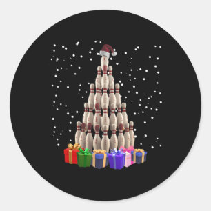 Adesivo Boliche Árvore de Natal Engraçado Família Xmas Cor