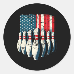 Adesivo Boliche de Bandeira Americana