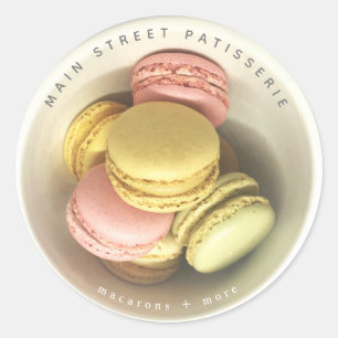Adesivo Boliche De Comida Macarons Foto Patisserie Busines