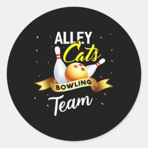 Adesivo Boliche De Gato beco Camisa Engraçada Boliche De B